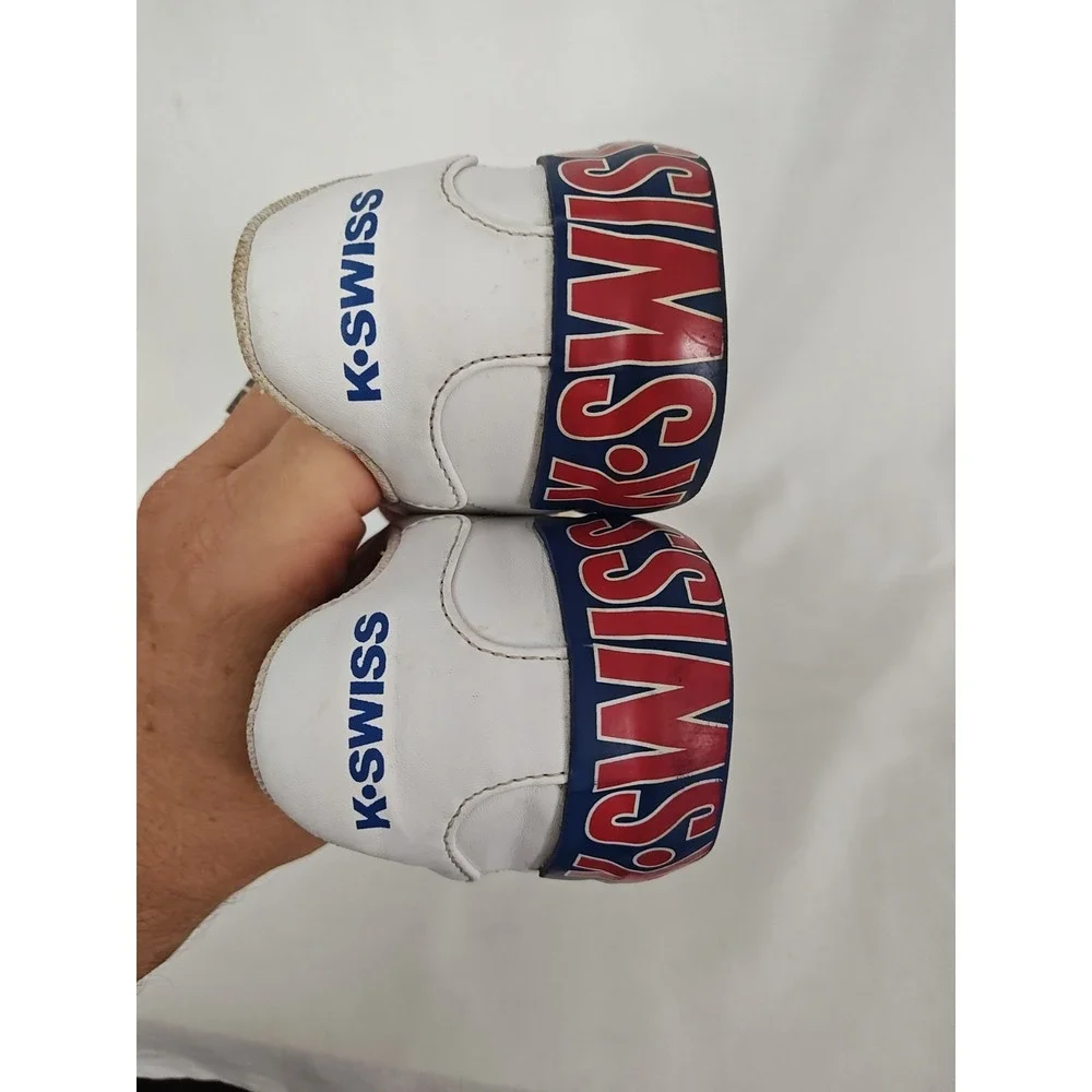 K Swiss Varsity Low Top White Athletic Sneaker Shoes Men's US Size 7 83323-116-M